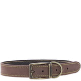 Ashwood Leather Exquisite Dog Collar in Sand: k9-c07