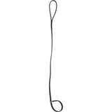 Genuine Leather Slip Lead for Dogs (2-in-1 Dog Leash & Collar) with Gold Metal Ring in Black: K9-L16