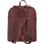Exquisite Ashwood Leather & Harris Tweed® Cloth Backpack Tan/Purple: TW-25-13-TP