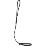Ashwood Leather Dog Lead Genuine Leather with Hand-Braided Detail Black: K9-L02