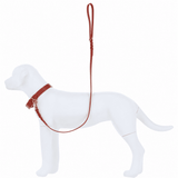 Ashwood Leather Dog Lead Genuine Leather with Hand-Braided Detail Tan: K9-L02