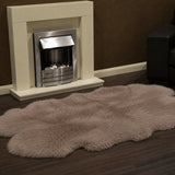 Fenland Luxury Sheepskin Octo Rug Taupe
