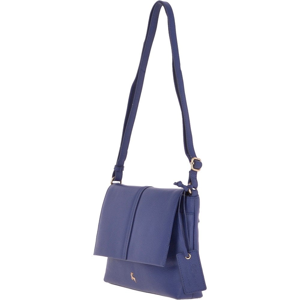 Medium Leather Shoulder Bag Twilight Blue: 62551