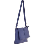 Medium Leather Shoulder Bag Twilight Blue: 62551