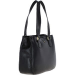 Ashwood Womens Three Section Leather Shoulder Bag Black: V-31