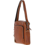 Ashwood Leather Messenger Bag – Cognac: FE08
