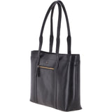 Vegetable Tanned Leather Bag Black: V-23