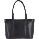 Vegetable Tanned Leather Bag Black: V-23