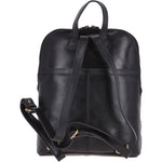 Vegetable Tanned Small Leather Backpack Black: V-25