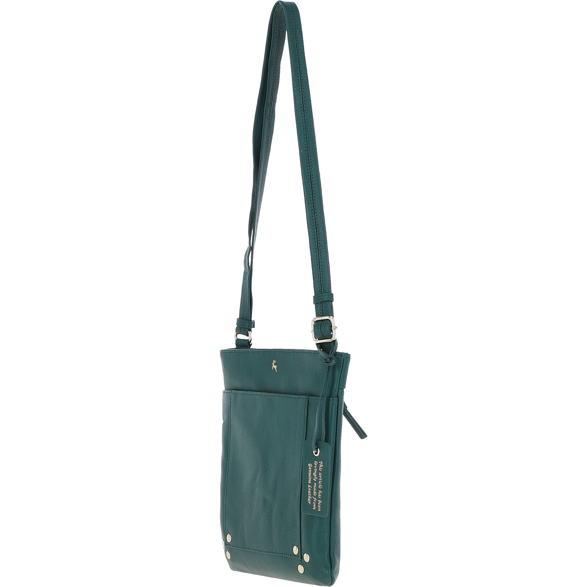 'XSpirit' Leather Crossbody Bag Green: 63033/CB4