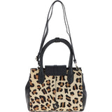 Ashwood Ladies Leather Tote Bag Black/leopard: J-12