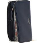 14 Card RFID Protected XL Leather Purse Navy: S2
