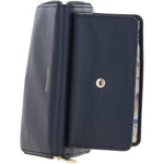 14 Card RFID Protected XL Leather Purse Navy: S2