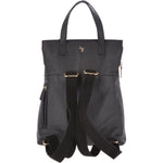 2 in 1 Leather Backpack Handbag Black: 62237