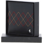 Leather 4 Card Billfold Wallet Black: GB-145-AS