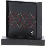 Leather 4 Card Billfold Wallet Black: GB-145-AS