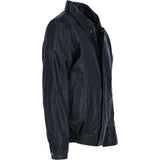 Men's Real Leather Brando Bomber Jacket Black: AWM-601