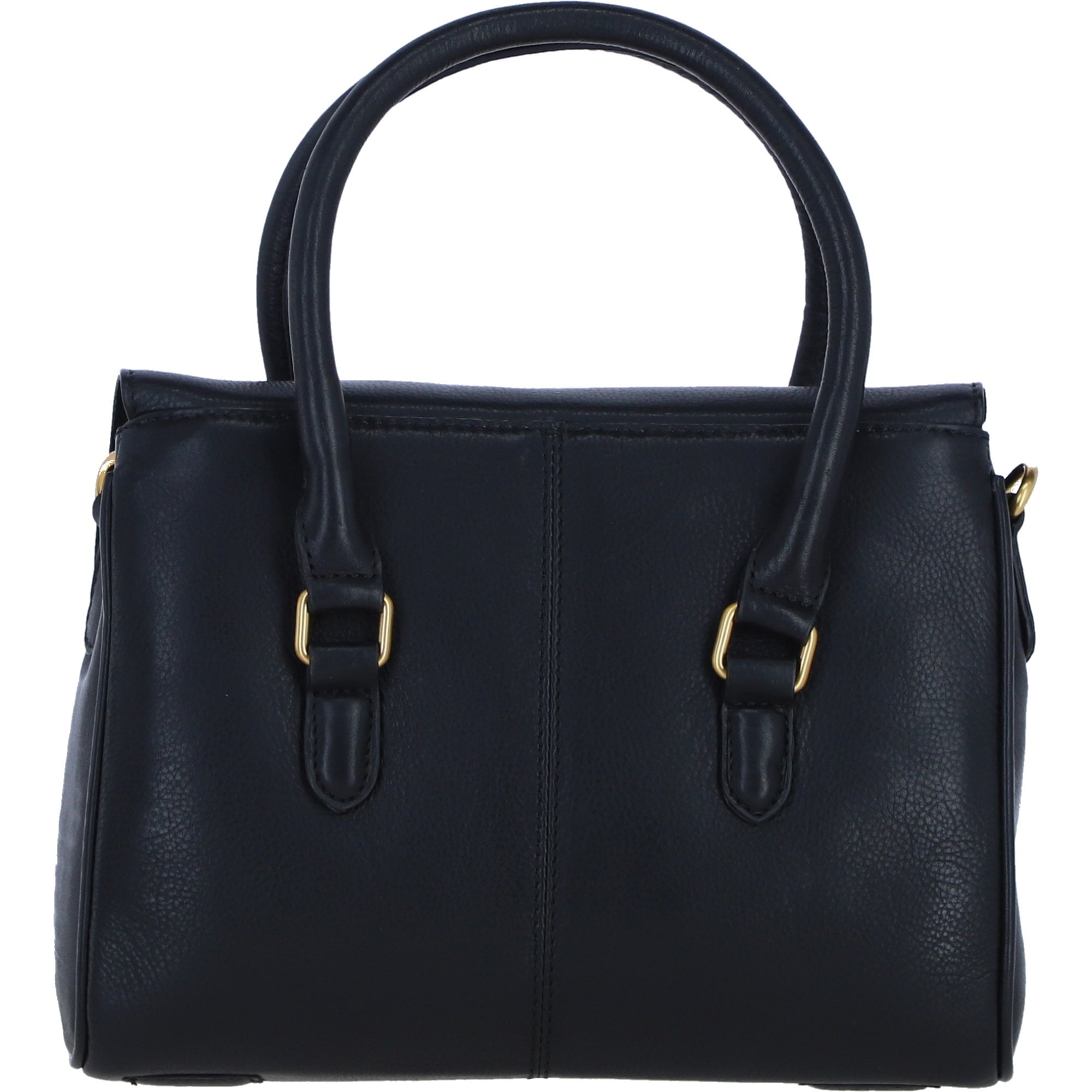 Exquisite Genuine Leather Medium Shoulder Bag for Women in Black: L-38