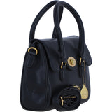 Exquisite Genuine Leather Medium Shoulder Bag for Women in Black: L-38