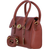 Exquisite Genuine Leather Medium Shoulder Bag for Women in Tan: L-38