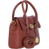 Exquisite Genuine Leather Medium Shoulder Bag for Women in Tan: L-38