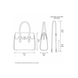 Exquisite Genuine Leather Medium Shoulder Bag for Women in Tan: L-38