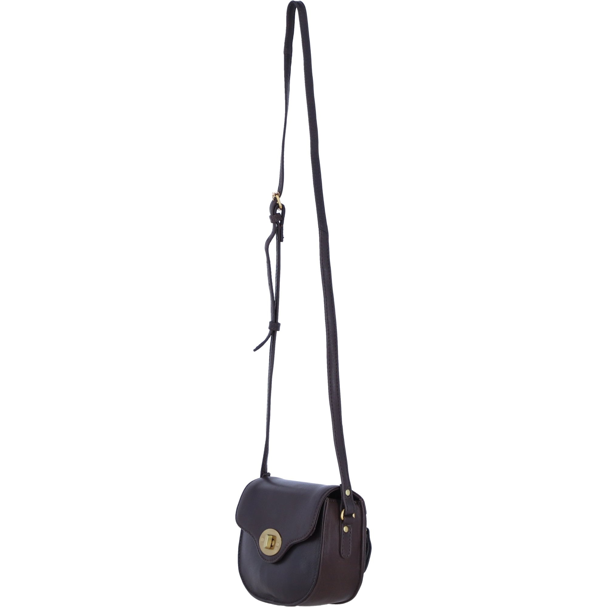 Ashwood Leather Small Crossbody Bag for Women in Brown: L-32