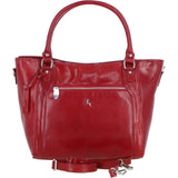 Exquisite Genuine Leather Shoulder Bag in Red: 20-050SR