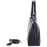 Exquisite Genuine Leather Shoulder Bag in Black: 20-050SR