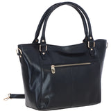 Exquisite Genuine Leather Shoulder Bag in Black: 20-050SR