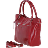 Exquisite Genuine Leather Shoulder Bag in Red: 20-050SR