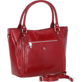 Exquisite Genuine Leather Shoulder Bag in Red: 20-050SR