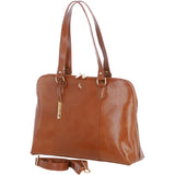 Women’s Large Plain Veg Tan Leather Bag Light Tan: 22-064/R