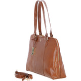 Women’s Large Plain Veg Tan Leather Bag Light Tan: 22-064/R