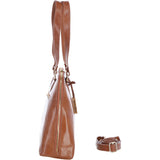 Women’s Large Plain Veg Tan Leather Bag Light Tan: 22-064/R