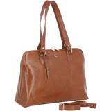 Women’s Large Plain Veg Tan Leather Bag Light Tan: 22-064/R