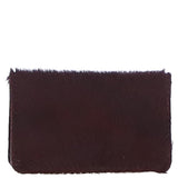 Ashwood Leather Small Hair-On Leather RFID Purse Black Cherry Lacquer: 31596