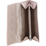 Ashwood Leather Ladies Purse with 8 Card Holder Slots and Zip Pocket in Beige: 32386