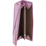 Ashwood Leather Ladies Purse with 8 Card Holder Slots and Zip Pocket in Mulberry: 32386