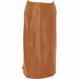Stylish Leather Pencil Skirt Tan: Skirt23