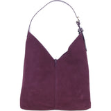 Brampton Large Suede Leather Hobo Bag in Fig: 65525