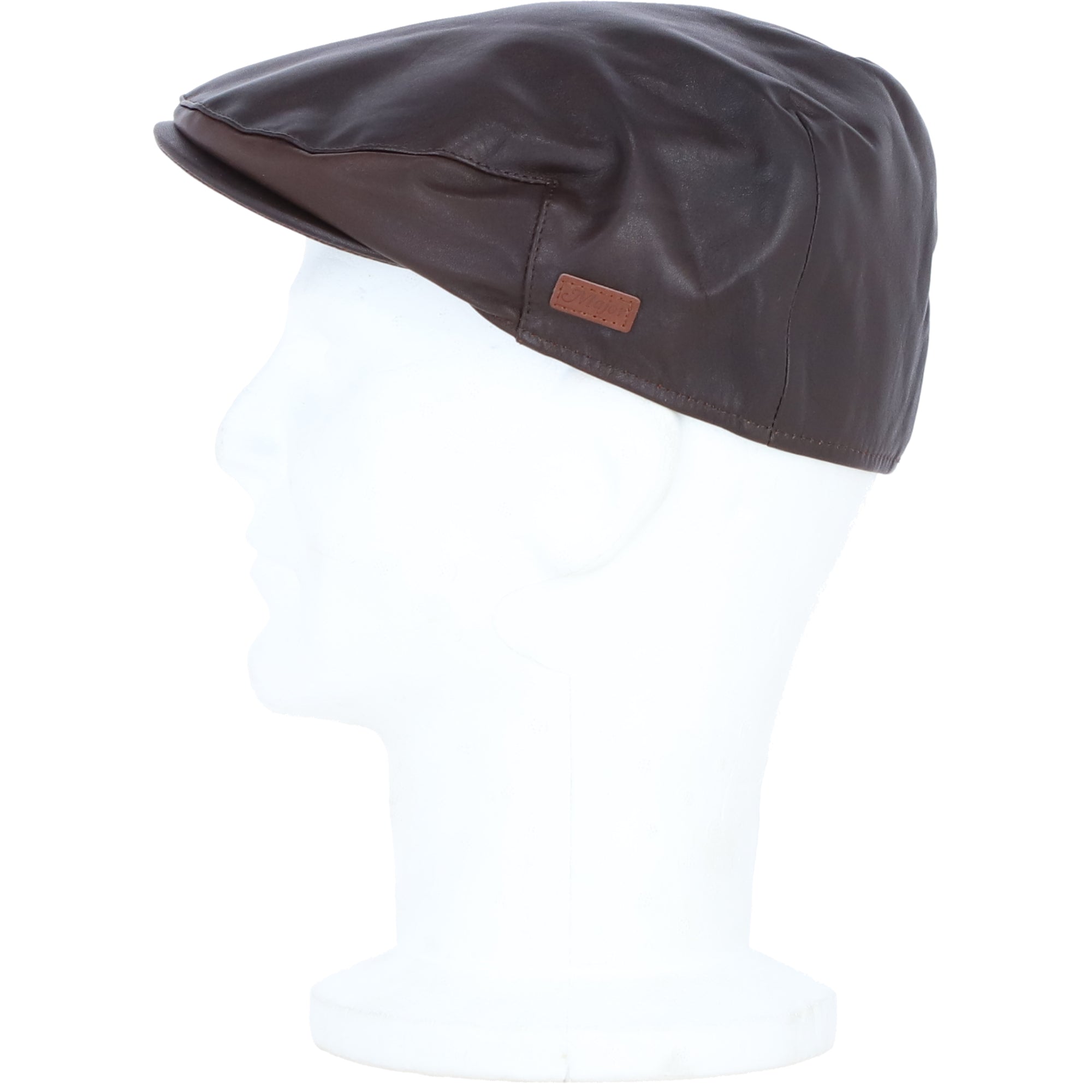 Major Peaky Flat Cap in Brown: E40-86