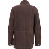 Ashwood Leather Men’s Heavyweight Nubuck Leather Jacket with Detachable Waistcoat Dk Brown: Grant