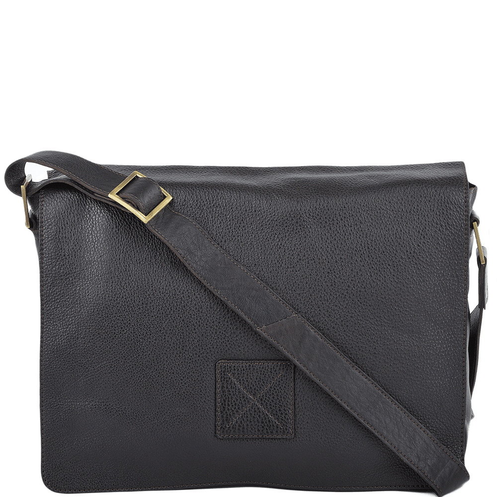 Five Pocket Carry All Leather Messenger Bag Brown/tum : Pedro