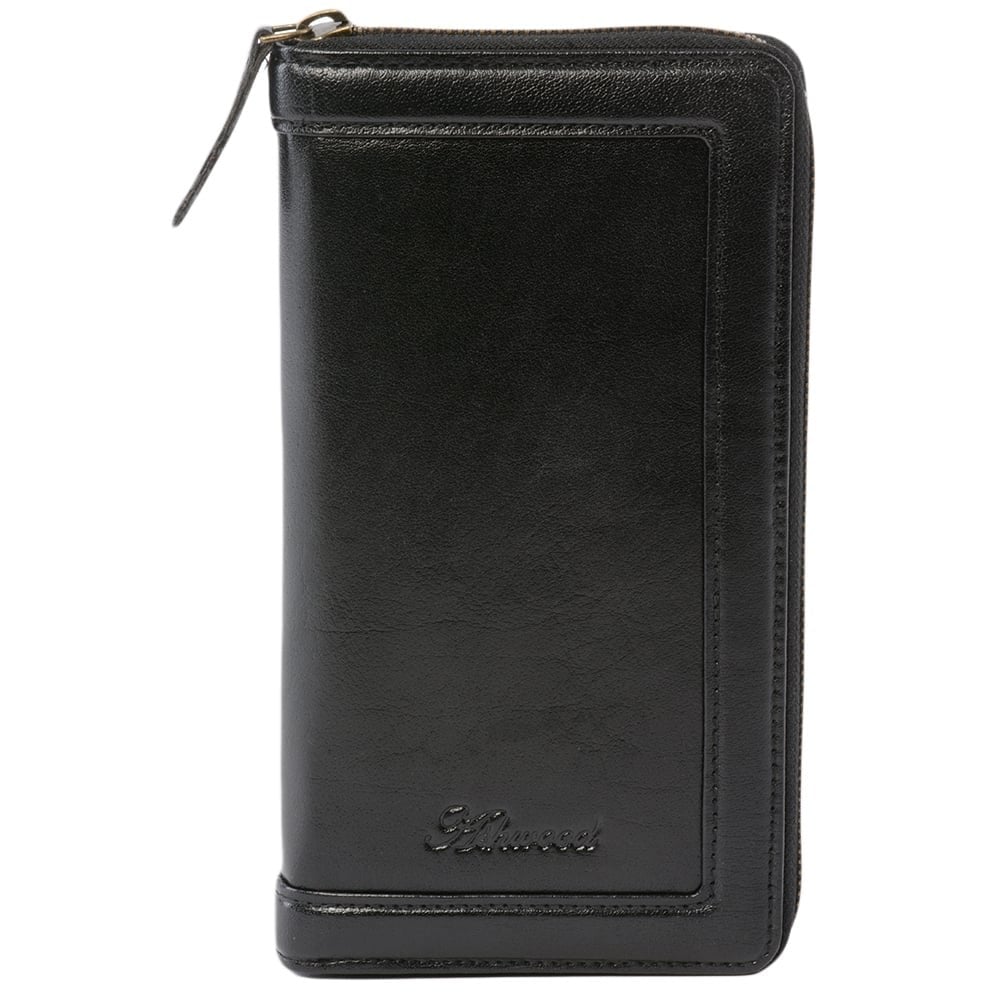 Leather Travel Wallet Black : TW-01
