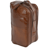 Mens Leather Washbag Chestnut/vt : 2012