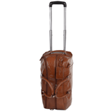 Mens Weekend Leather Travel Holdall Chestnut/vt : Albert