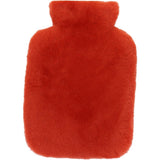 Natural Sheepskin Hot Water Bottle Cover Orange: WOOL WATER