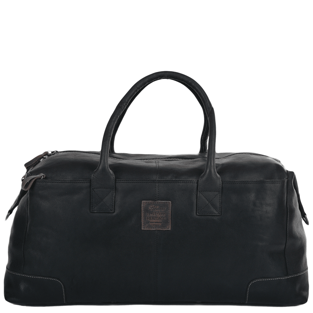 XLarge Leather Travel Holdall  Black : 4556
