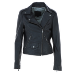 Exquisite Ashwood Leather Ladies Plus Size Biker Jacket Black: AWL-1881 Plus
